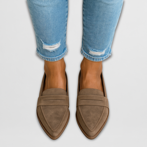 Nadia | Suede-Look Moccasins