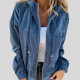 Mabel | Corduroy Hooded Jacket