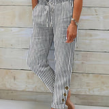 Raquelle | Casual Striped Pants