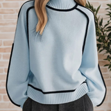 Donna | Elegant Sweater with Stand Collar