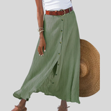 Syndy | Flowing Button Skirt