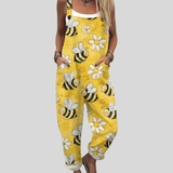 Samantha | Dungarees with Bees Yellow