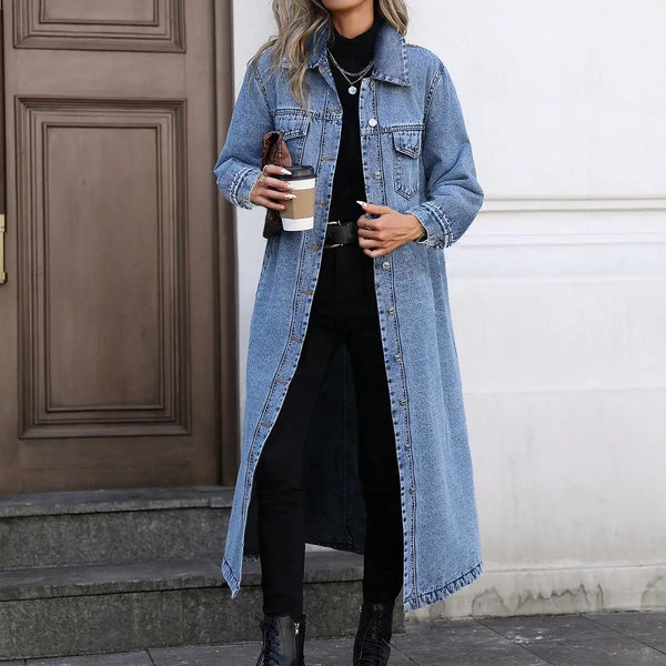 Harlow | Longline Denim Coat