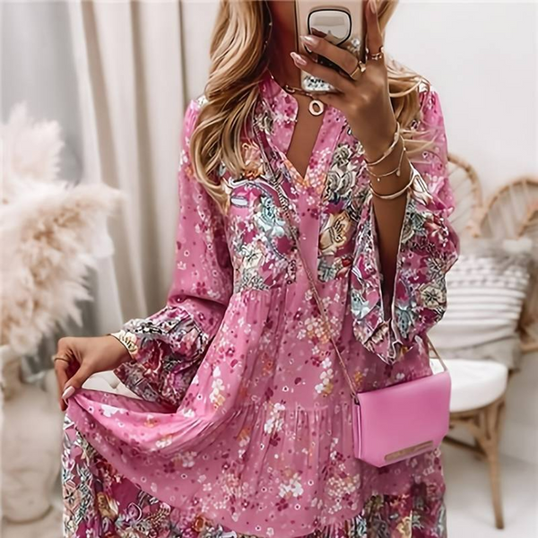 Eira | Printed Boho Dress