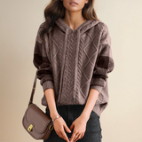 Emily | Cable-Knit Hoodie