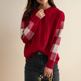 Emily | Cable-Knit Hoodie