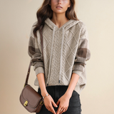 Emily | Cable-Knit Hoodie