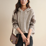 Emily | Cable-Knit Hoodie