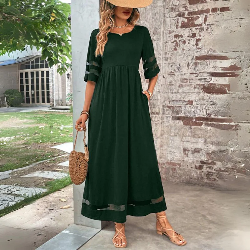 Lorine | Flattering Comfort Midi Dress