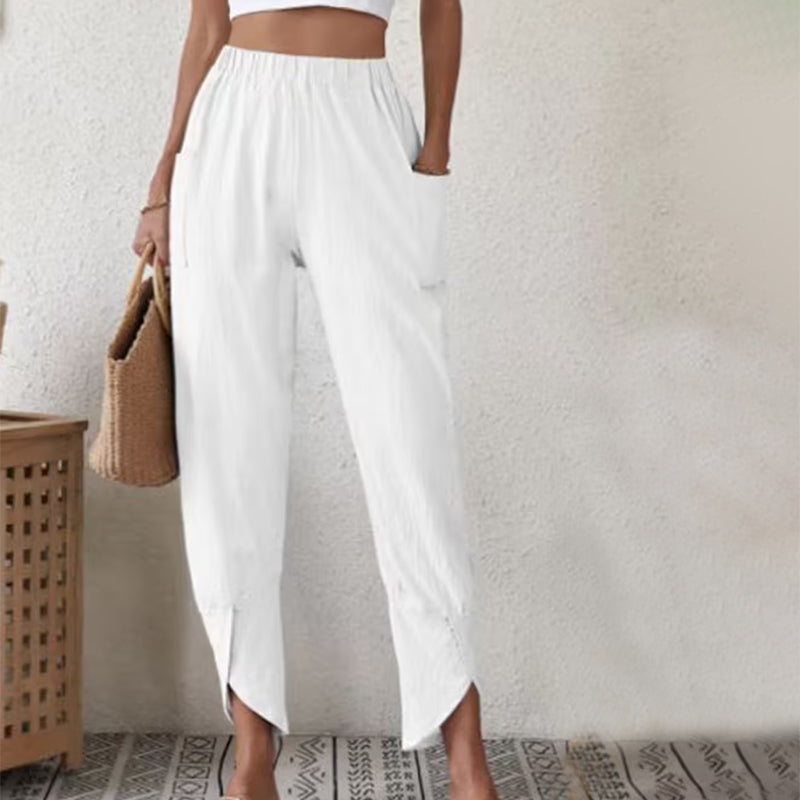 Essari | Slit-Hem Pants