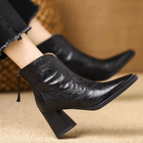 Vivienne | Luxurious Mid-Heel Ankle Boots