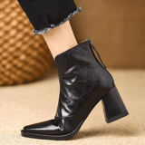Vivienne | Luxurious Mid-Heel Ankle Boots