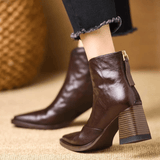 Vivienne | Luxurious Mid-Heel Ankle Boots